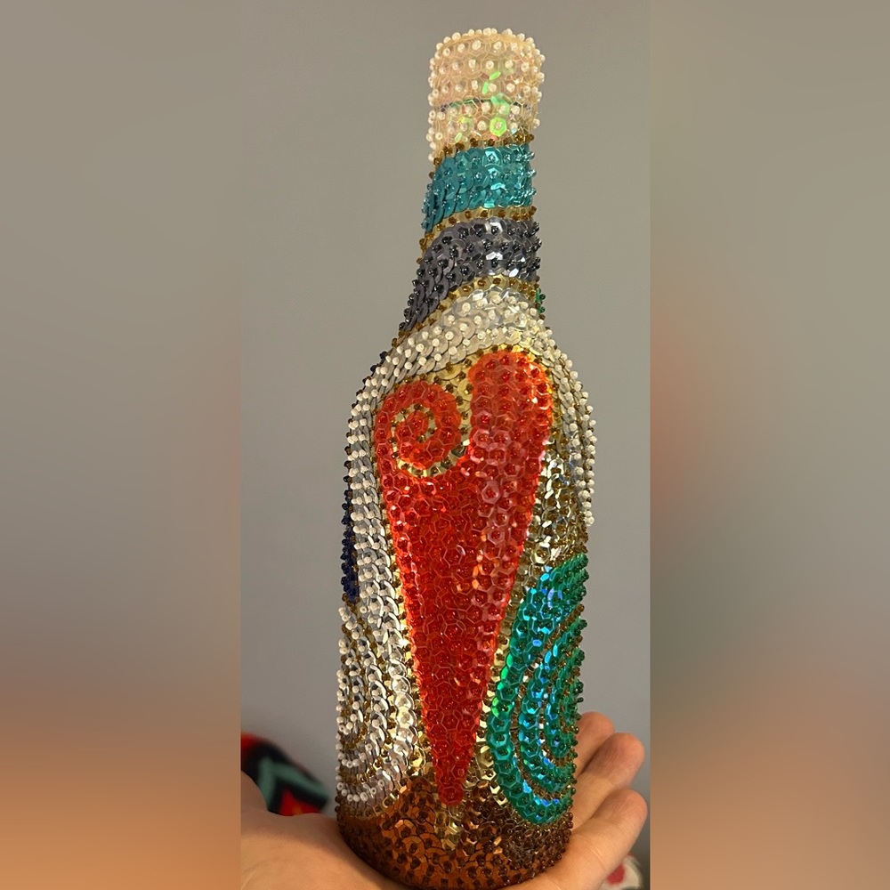 Stunning handmade Haitian Vodou Libation Bottle